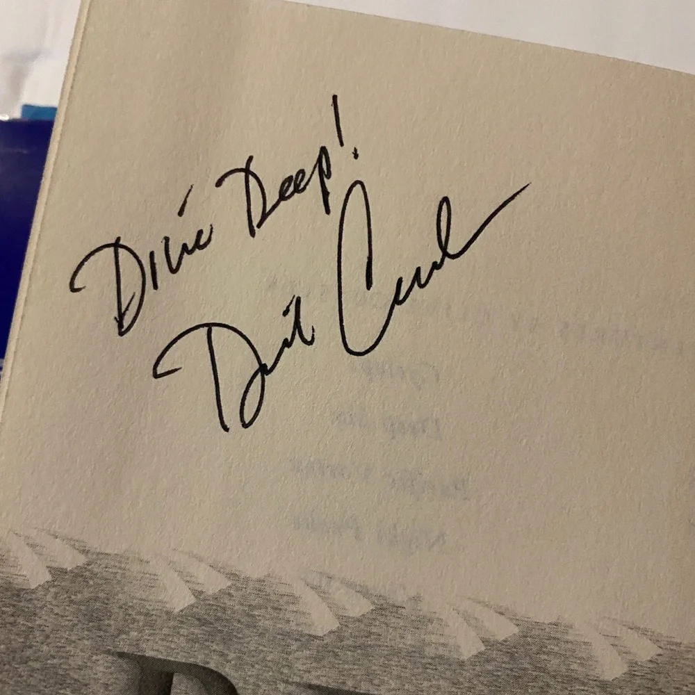 Autographed Clive Cussler & Dirk Cussler Black Wind A Dirk Pitt Novel Hardback